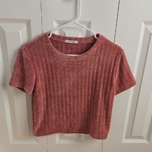 Zara Sweater Short Sleeve Top